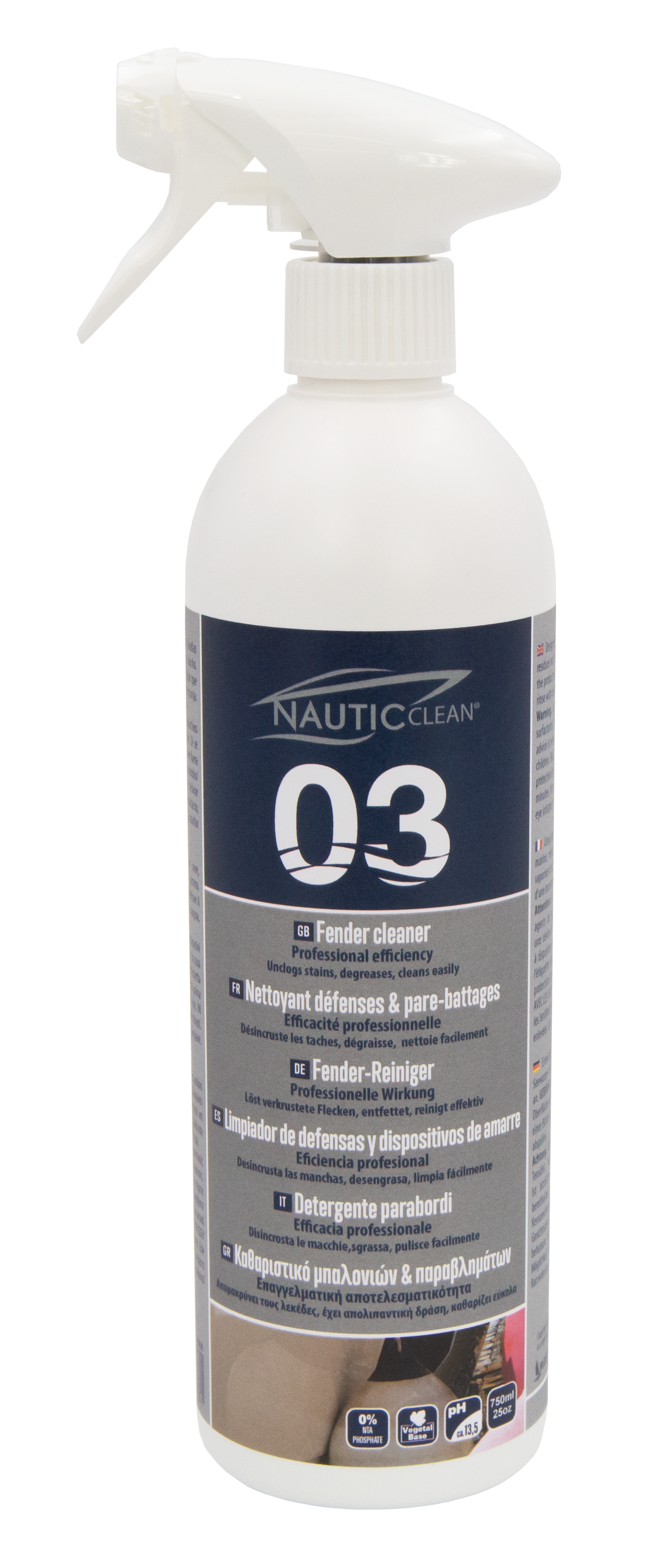 NAUTICCLEAN 03 FENDER REINIGER, SPAY 750 ML