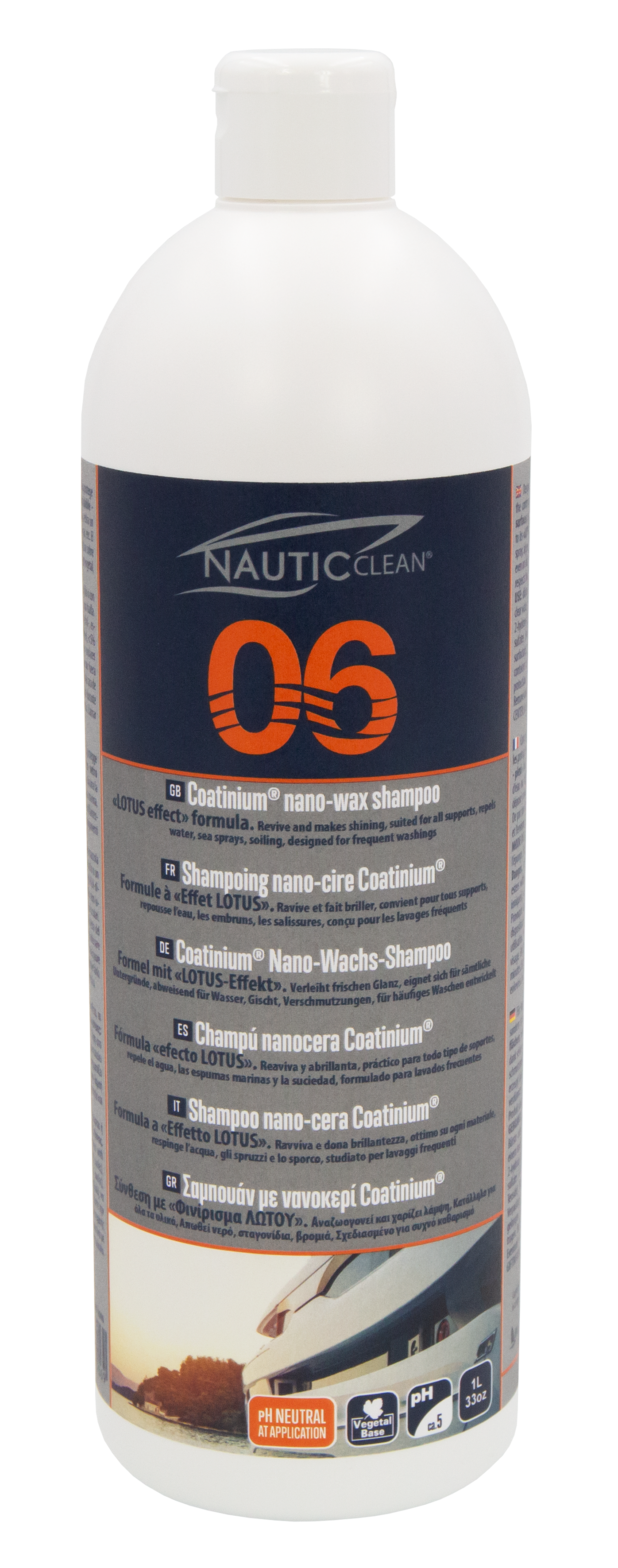 NAUTICCLEAN 06 NANO WACHS SHAMPOO, 1 L