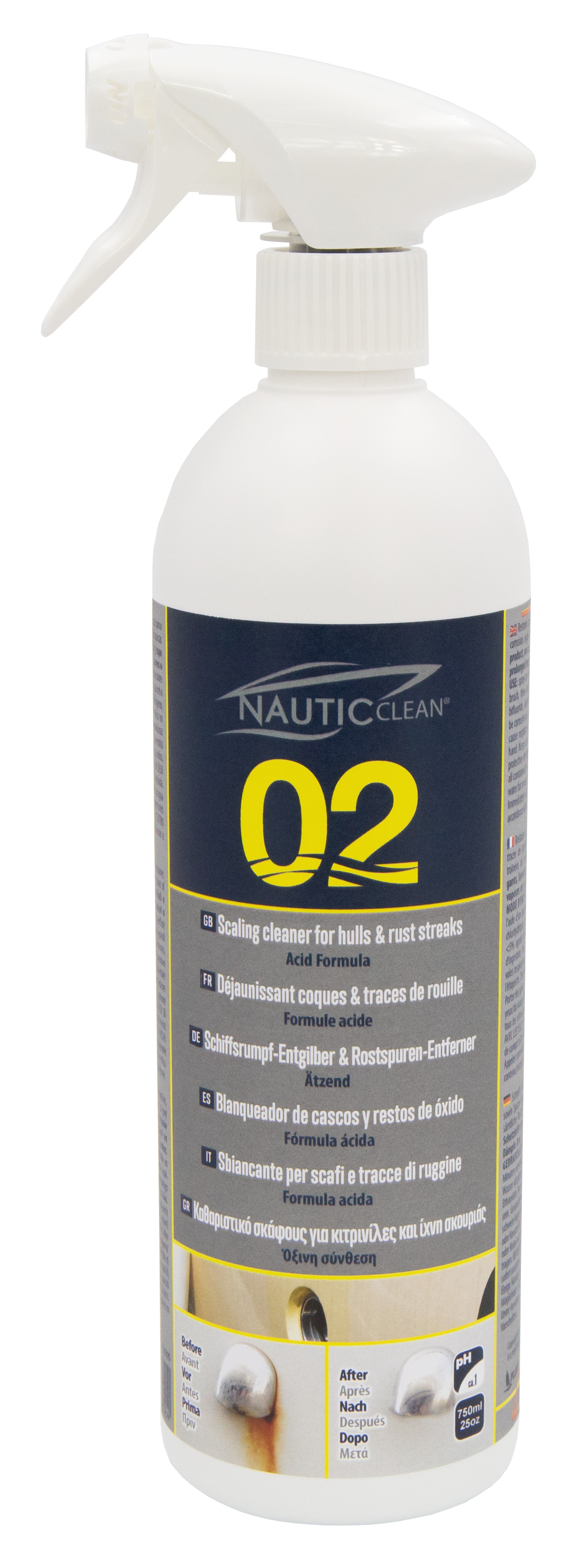 NAUTICCLEAN 02 EXTRA REINIGER FÜR RUMPF, SPRAY 75